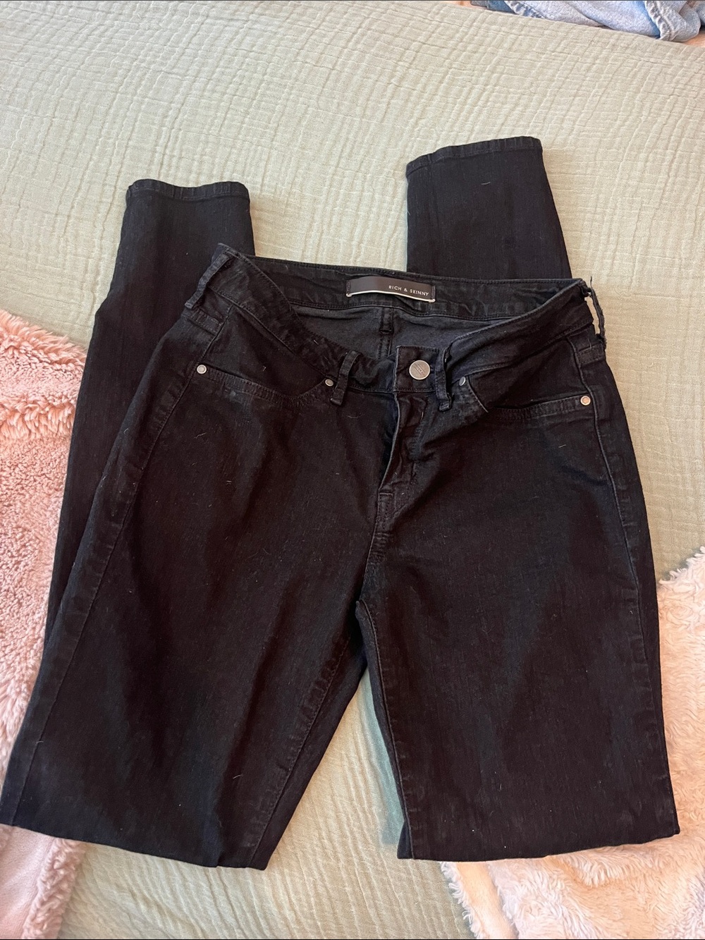 Rich & Skinny Black Skinny Jeans